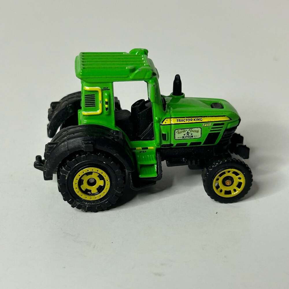 Matchbox Tractor King Farm Fresh Green Diecast Toy Vehicle - Picture 3 of 7